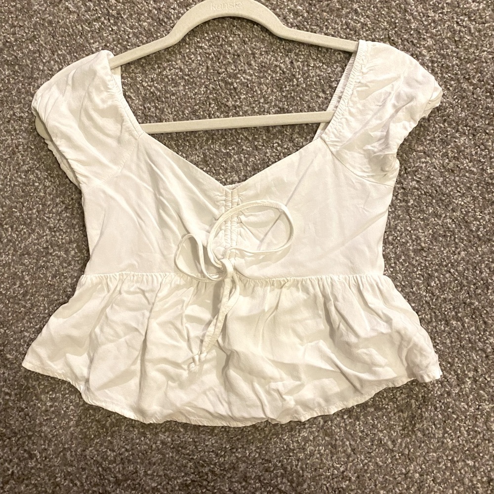 PacSun White Babydoll Top